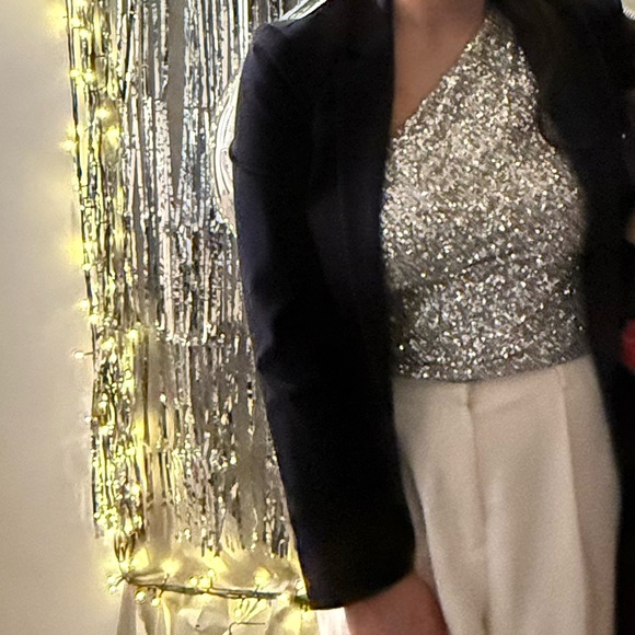 Express asymmetrical sequin top – size medium - Picture 2 of 6